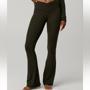 Aerie Olive Flare Pants
